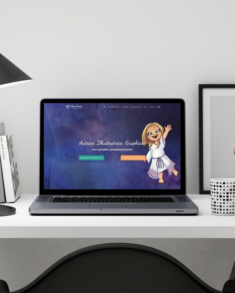 site internet pour illistratrice rennes Fanny Bompas