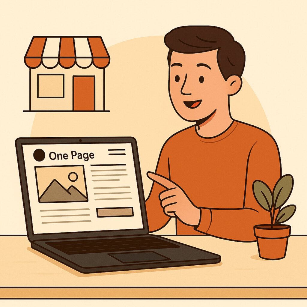 mini site onepage atypik link pour independants et tpe