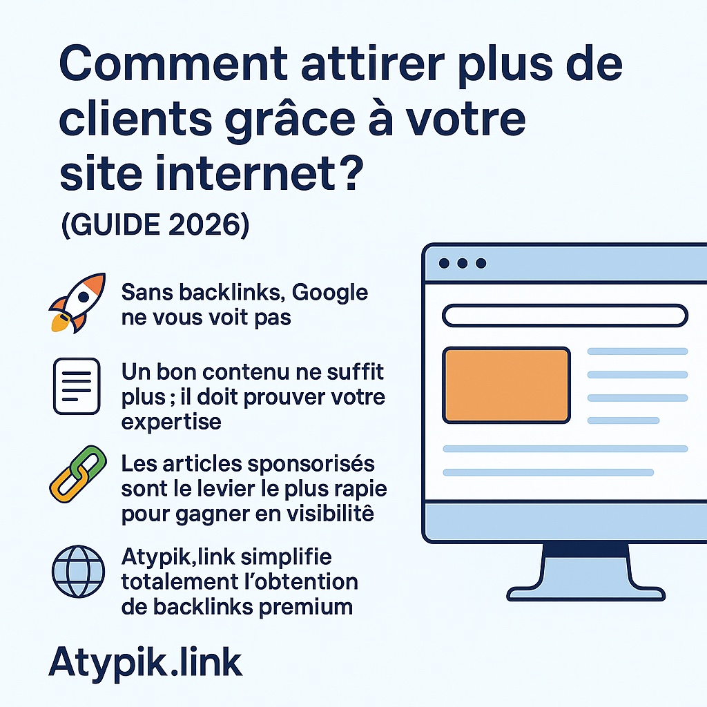 Comment attirer plus de clients grâce à votre site internet